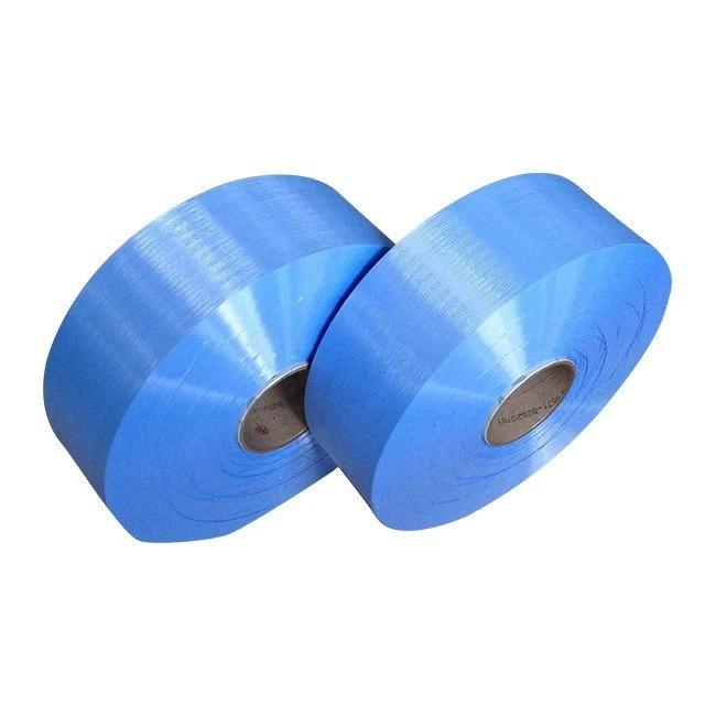 blue polyester yarn